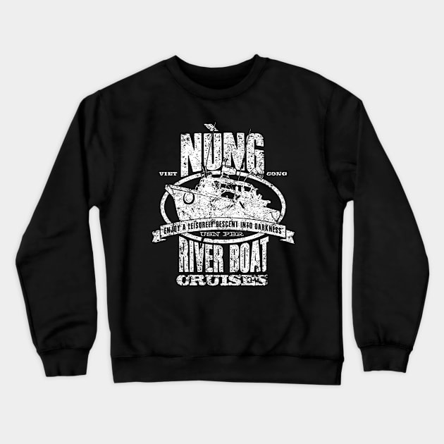 Nung River Boat Cruises Crewneck Sweatshirt by MindsparkCreative